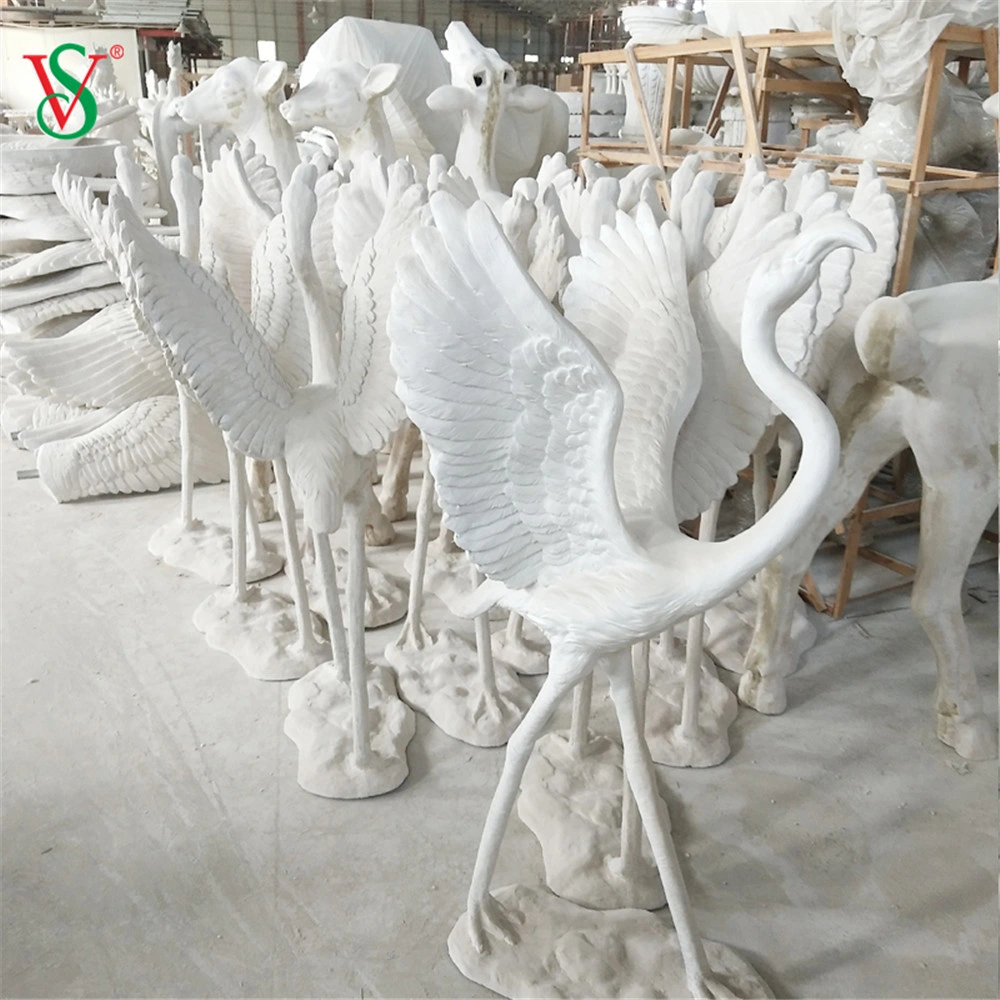 Fiberglass Resin Flamingo Statue with Light for Park Decoration