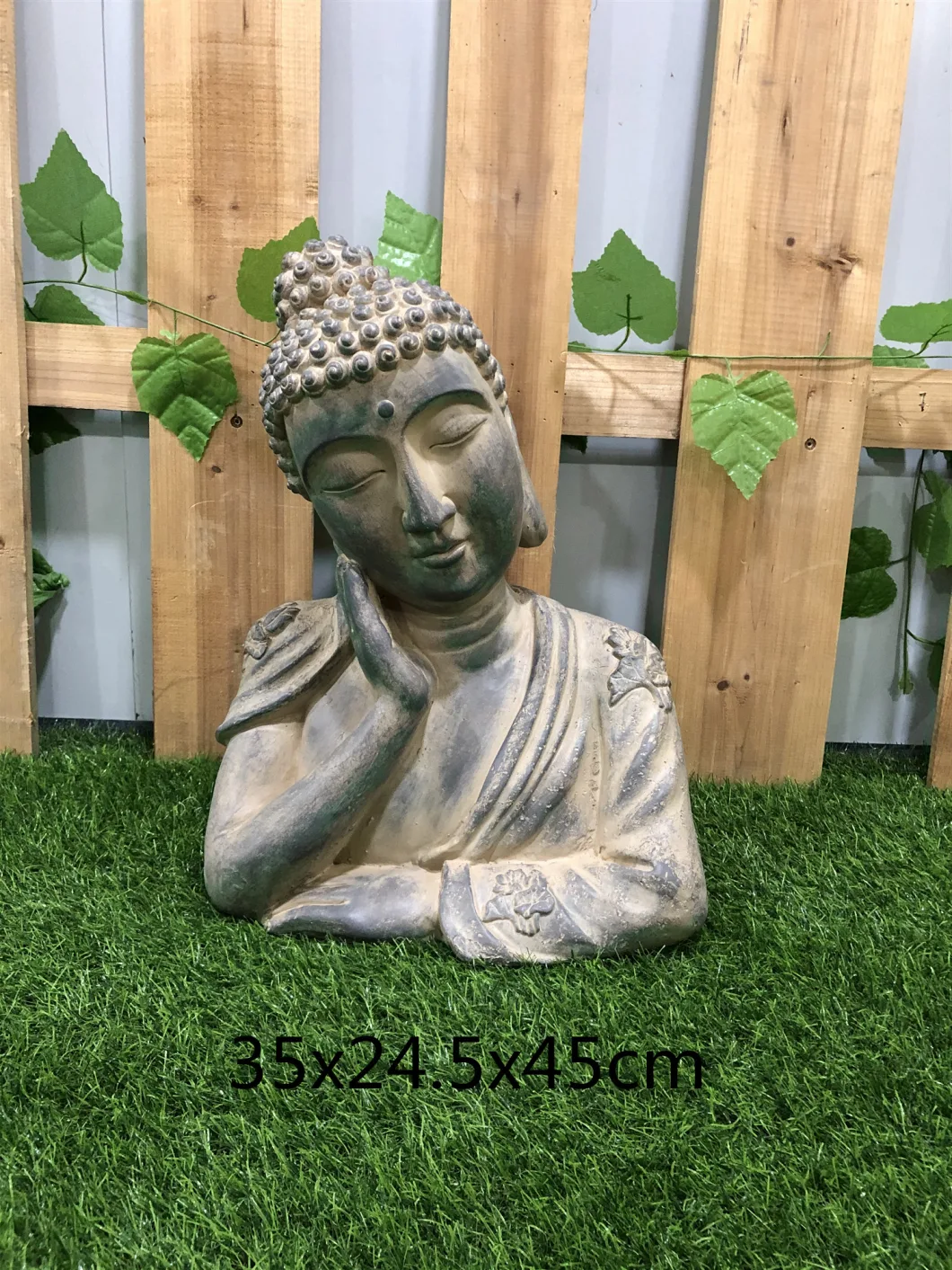 Decorative Resin Black Meditation Buddha Sitting Sculpture