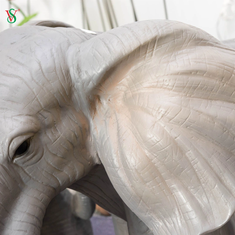 Theme Park Fiberglass Elephant Wild Animal Statues