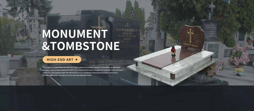 Europe Customized Carving Marble/Granite Stone for Monument/Gravestone/Headstone/Tombstone/Memorial