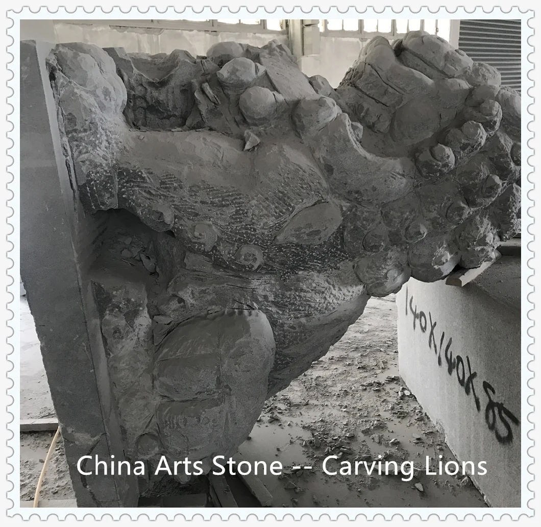 Animal Carving Stone- Skilled Hand-Carving Lion