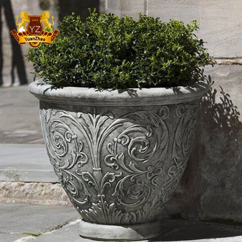 China Factory Supplier Natural Stone Marble Flowerpots for Sale with Low Price