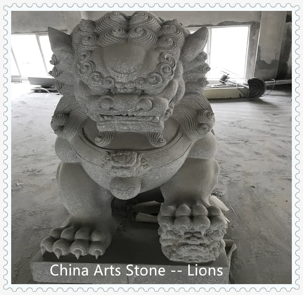 Animal Carving Stone- Skilled Hand-Carving Lion