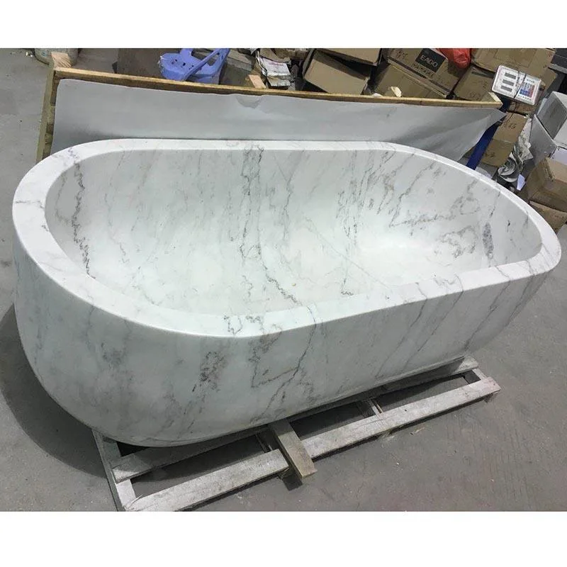 Villa Luxury Bathroom Oval Large Freestanding Marble Bath Tub